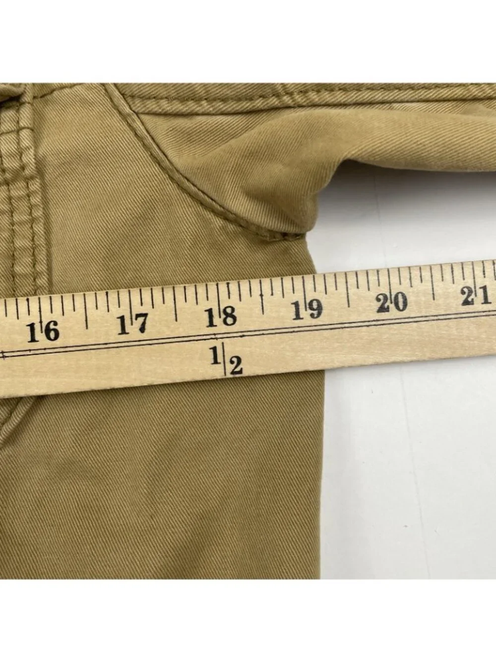 Abercrombie & Fitch Sentinel Military Jacket Kids Boys XL Khaki Tan Canvas Zip